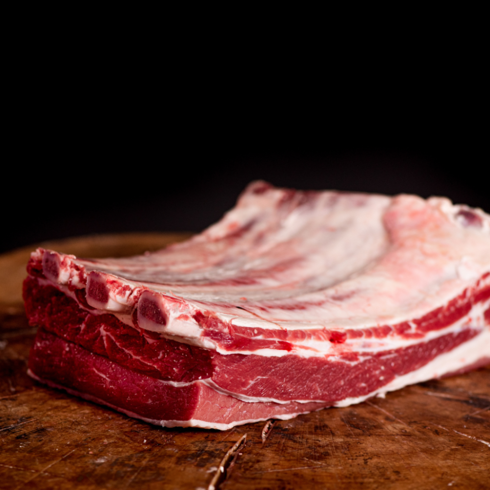 costilla en bloque corte del hogar