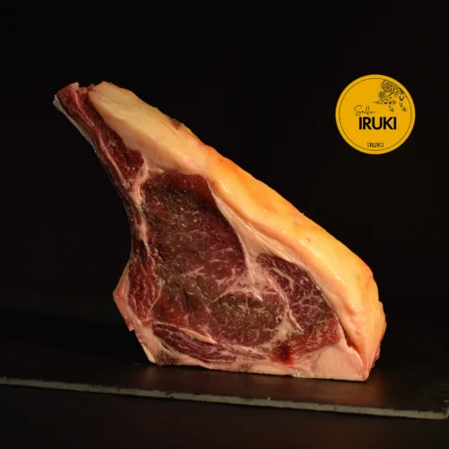 Chuleta bovina com selo Iruki